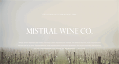 Desktop Screenshot of mistralwine.com